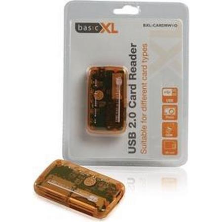Basic XL, Compacte USB 2.0 kaartlezer (Oranje)