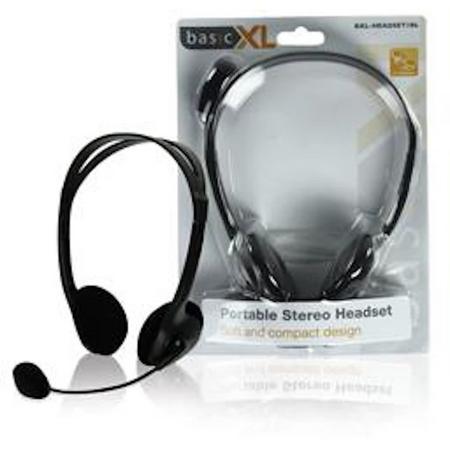 Basic XL BXL-HEADSET1 - Stereo Headset - Zwart