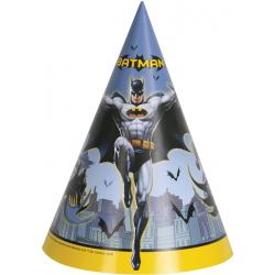 8 Batman™ feesthoeden - Feestdecoratievoorwerp