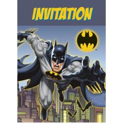 8 Batman™ uitnodigingen - Feestdecoratievoorwerp