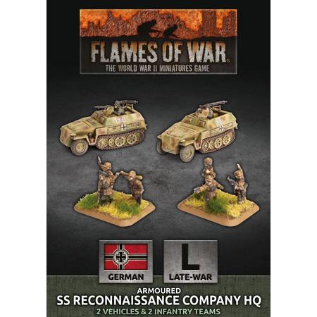 Flames of War: Armoured SS reconnaissance command HQ