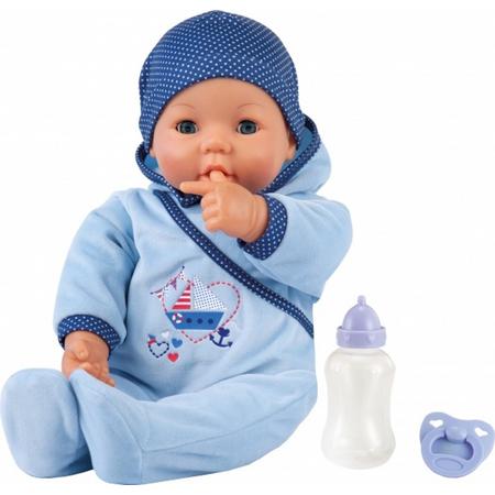 Bayer Babypop Hello Boy 46 Cm Blauw 3-delig