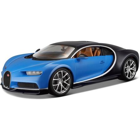 Modelauto Bugatti Chiron 1:32 blauw