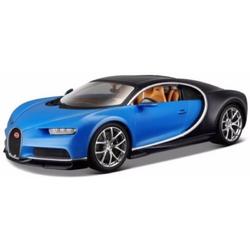Modelauto Bugatti Chiron 1:43 blauw - auto schaalmodel / miniatuur autos