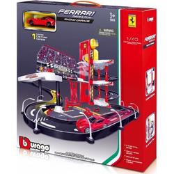 Race & Play garageset met Ferrari F12 1:43 rood