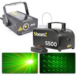 BeamZ lichtset met S500 rookmachine en laser