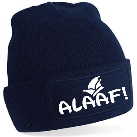 MUTS ALAAF NAVY met WIT - CARNAVAL one size fits all
