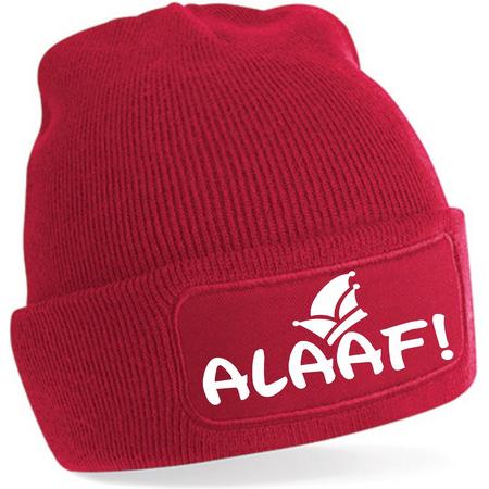 MUTS ALAAF ROOD met WIT - CARNAVAL one size fits all