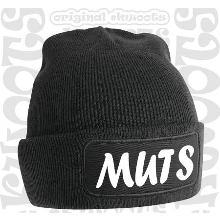 MUTS muts - Zwart - Beanie - One Size - Unisex - Grappige teksten - Quotes - Kwoots - Wintersport - Aprés ski muts - Lekker droog