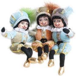 Beekwilder LVT Mini Pieten - 20cm - Pastel kleuren - Sinterklaas decoratie - Knuffel