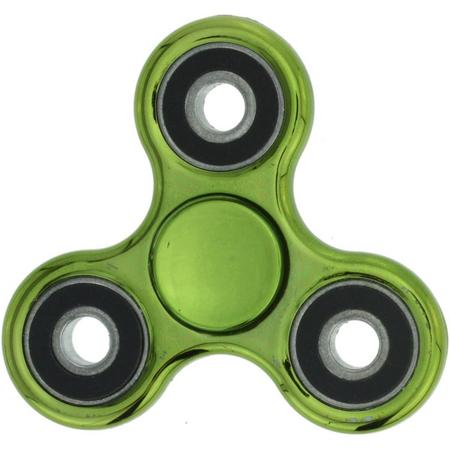 METALLIC groene Fidget spinner/hand spinner