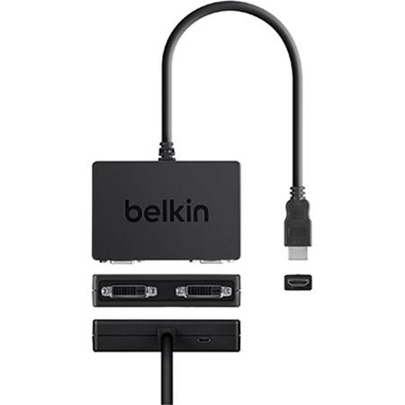 Belkin F2CD067 video kabel adapter HDMI 2 x DVI Zwart