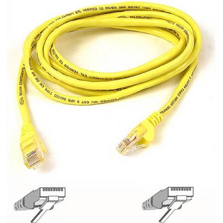 Belkin RJ45 CAT-5e Snagless STP Patch Cable 0.5m yellow netwerkkabel 0,5 m Geel