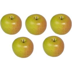 5x Kunst appels 8 cm - Decoratiefruit - Nepfruit