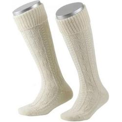 Benelux wears / Oktoberfest - witte tiroler kousen / sokken voor volwassenen M 41-42
