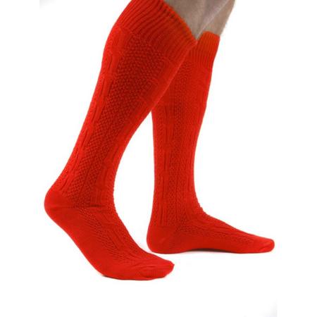 Benelux wears / Tiroler Kousen Rood / sokken voor volwassenen-  Klein Maat / 39-40 (EU)
