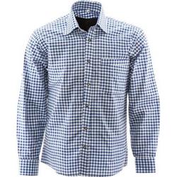 Benelux wears/ Tiroler hemd Blauw & wit voor Oktoberfest Maat S -65 % Katoen & 35% polyester
