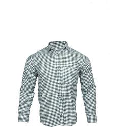 Benelux wears/ Tiroler trachten hemd groen/wit - Maat S   (46 )     65 % 35