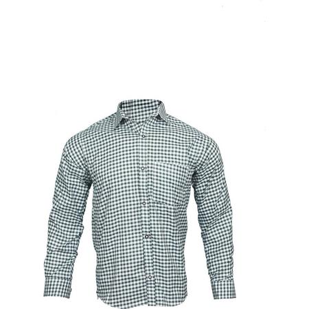 Benelux wears/ Tiroler trachten hemd groen/wit - Maat XL