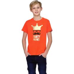 Jongens T-shirt - Party Prince - Voor Koningsdag - Holland - Maat: 122/128