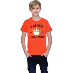 Jongens T-shirt - Prince Charming - Voor Koningsdag - Holland - Maat: 110/116