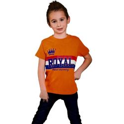 Jongens T-shirt - Royal Prince Charming - Voor Koningsdag - Holland - Maat: 146/152