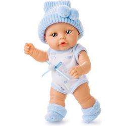   Babypop Mini Baby 20 Cm Meisjes Blauw