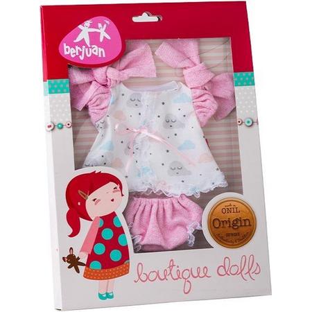Berjuan Babypop-accesoire Jurk Meisjes 30 Cm Polyester Roze/wit