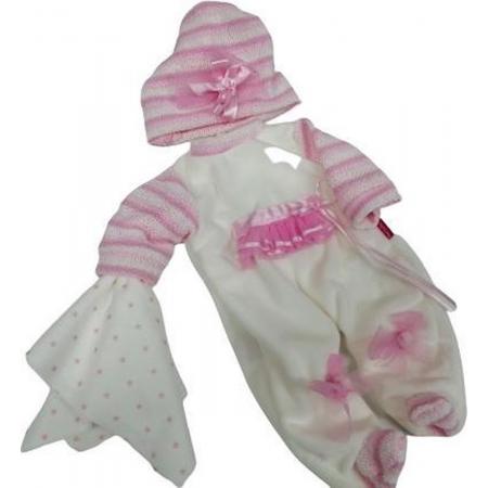 Berjuan Babypopkleding Llorón Meisjes Textiel Wit/roze