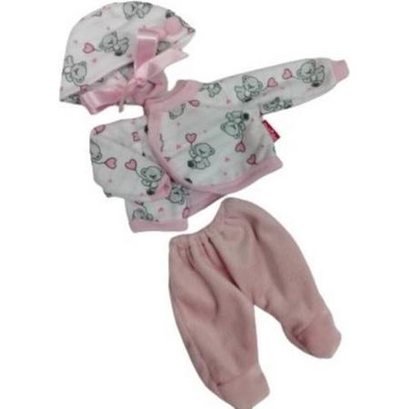 Berjuan Babypopkleding Meisjes Textiel Roze/wit