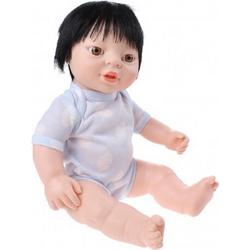 babypop Newborn met romper Aziatisch 38 cm jongen