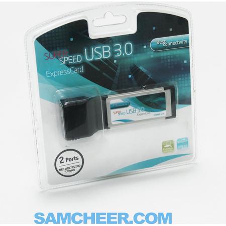 USB 3.0 Express card with 2 Super Speed USB 3.0 Ports for notebooks/Chipset NEC