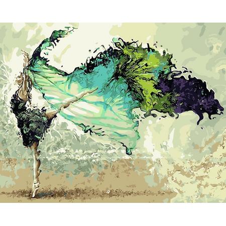 Best Pause Dansende Ballerina - Schilderen op nummer - 40x50 cm - DIY Hobby Pakket