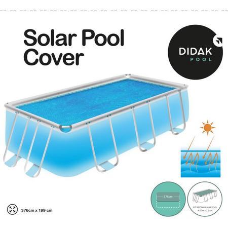 Afdekzeil Solar Zwembad Rectangular 400 X 211 X 81cm Voor Bestway 56424
