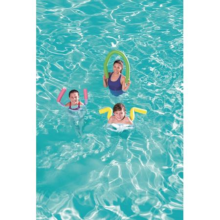 Aqua bone Geel - Zwembadslurf - Zwembad boon - Zwembad Speelgoed - Zwem plezier - Aquafitness