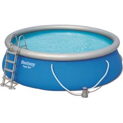   - Fast Set - Opblaasbaar zwembad inclusief filterpomp en zwembadtrap - 457x122 cm - Rond