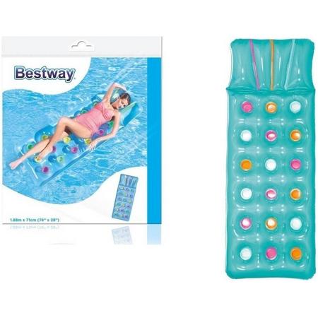 Bestway - luchtbed zwembad - volwassenen - 188x71 cm - turquoise