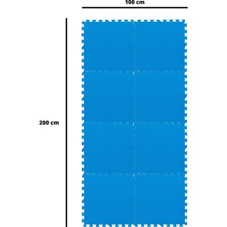 Bestway - zwembad looppad tegels - 50 cm x 50 cm - 2 m2 - blauw - 8 stuks