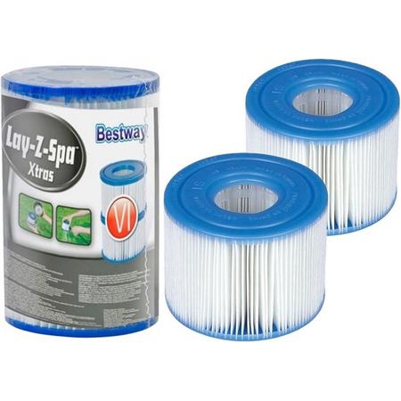 Bestway Lay-Z-Spa - zwembad filter - type VI - 10,6x8 cm - 2 stuks