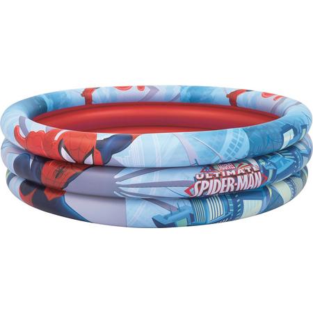 Bestway Opblaaszwembad Spider-man 122 X 30 Cm Blauw/rood