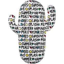 Bestway luchtbed - cactus - teksten en iconen - love, peace, happiness, smileys