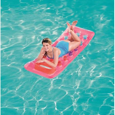 Bestway water luchtbed - 188 x 71 cm - Roze