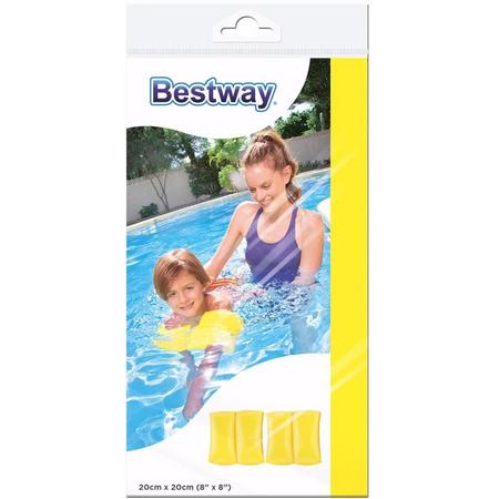 Gele zwembandjes voor kinderen 20 cm - zwemvleugels