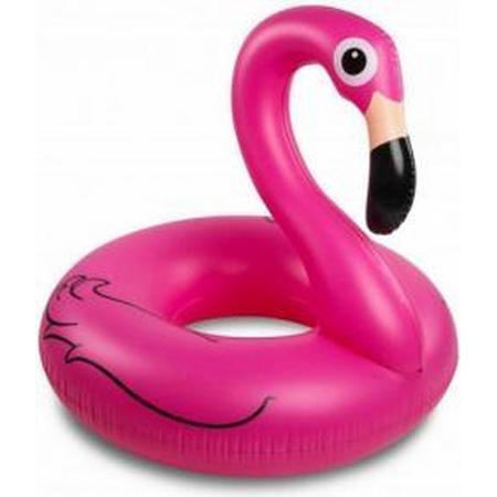 Opblaasbare Flamingo Zwemband 60CM - Opblaasband Roze Zwart - Opblaaswiel voor Meisjes - Water speelgoed