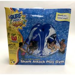 Opblaasfiguur zwembad - Shark Attack Play Gym
