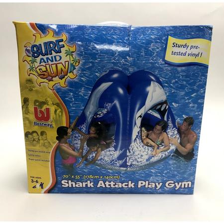 Opblaasfiguur zwembad - Shark Attack Play Gym