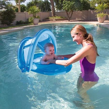 Zwemtrainer Baby drijfband Zwemband Baby boot blauw