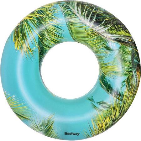 opblaas zwemband tropical sunset 119 cm - blauw