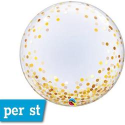 Bubbleballon - gold confetti