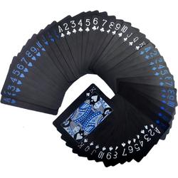 Luxe speelkaarten set - Zwart, Blauw & Wit - Waterproof - Kaartspel